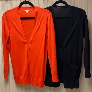 J.Crew long cardigans, size small